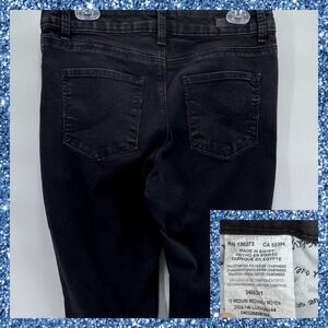 Lee Classic Fit 1889‎ Black Denim Jeans Women's Medium Straight Leg Pants SZ 10
